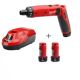 MILWAUKEE M4 D-202B AKKUS CSAVARBEHAJTÓ (KOFFER)(12V)(2X2Ah+TÖLTŐ)(4933440475)