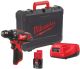 MILWAUKEE M12 BDD-201C FÚRÓ CSAVARBEHAJTÓ KOFFERBAN (1X2.0Ah)(4933479439)