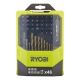 RYOBI FÚRÓ CSAVAROZÓ BITKÉSZLET 46DB-OS RAK46MIXC 5132002698