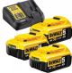 DEWALT AKKUMULÁTOR SZETT (3X5.0Ah)(1XTÖLTŐ)(18V)(DCB115P3-QW)