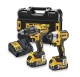 DEWALT SZÉNKEFEMENTES AKKUS GÉPSZETT (KOFFER)(2X5,0AH/18V+TÖLTŐ)( DCK268P2T-QW)